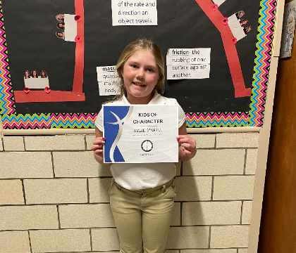 Congratulations to Kylie O'Neill January Student of the Month