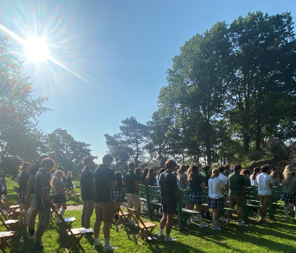 Mass at the Grotto