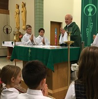 Father Joe at mass